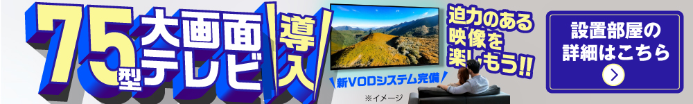 75インチ大型テレビ導入